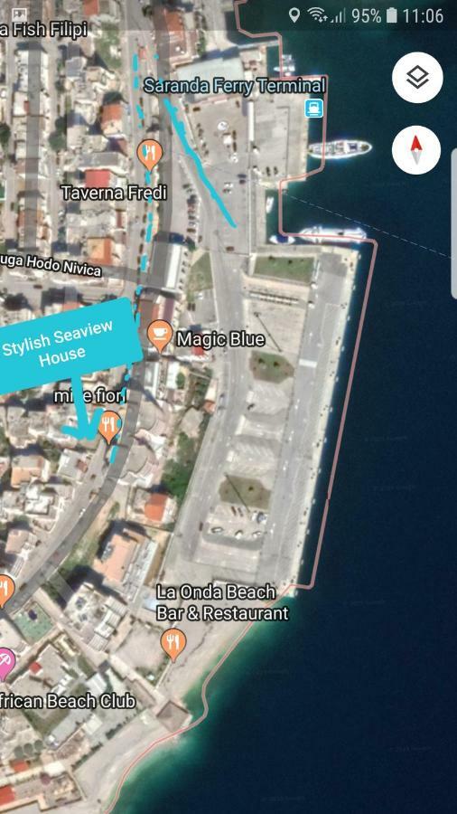 Stylish Seaview House Sarande Exterior photo